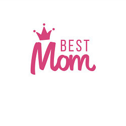 Свитшот хлопковый мужской Best Mom, цвет: белый — фото 2