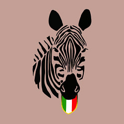 Свитшот хлопковый мужской Juventus Zebra, цвет: пыльно-розовый — фото 2