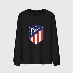 Свитшот хлопковый мужской Atletico Madrid, цвет: черный