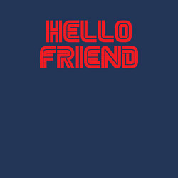 Свитшот хлопковый мужской Hello Friend, цвет: тёмно-синий — фото 2