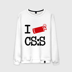 Мужской свитшот I love CS:S