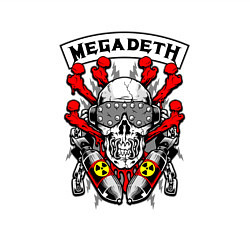 Свитшот хлопковый мужской Megadeth Rocker, цвет: белый — фото 2