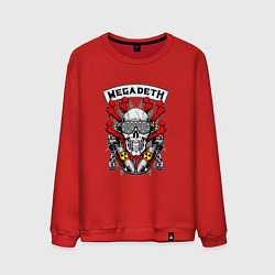 Свитшот хлопковый мужской Megadeth Rocker, цвет: красный