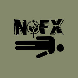 Свитшот хлопковый мужской NOFX crushman, цвет: авокадо — фото 2