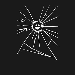 Свитшот хлопковый мужской Mirror Smile, цвет: черный — фото 2