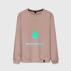 Свитшот хлопковый мужской Imagine Dragons: Night Visions, цвет: пыльно-розовый