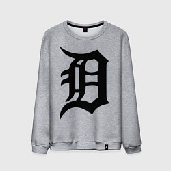 Свитшот хлопковый мужской Detroit Tigers, цвет: меланж