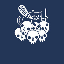 Свитшот хлопковый мужской Cat Got Your Soul, цвет: тёмно-синий — фото 2