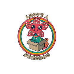 Свитшот хлопковый мужской Adopt a Demodog, цвет: белый — фото 2