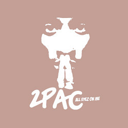 Свитшот хлопковый мужской 2Pac: All Eyez On Me, цвет: пыльно-розовый — фото 2