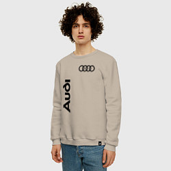 Свитшот хлопковый мужской Audi Style, цвет: миндальный — фото 2