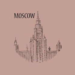 Свитшот хлопковый мужской Moscow MSU, цвет: пыльно-розовый — фото 2