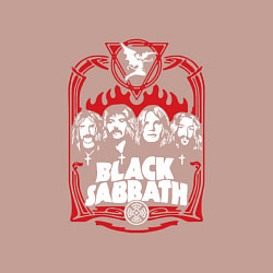 Свитшот хлопковый мужской Black Sabbath Collective, цвет: пыльно-розовый — фото 2