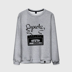 Свитшот хлопковый мужской Depeche Mode: Tape, цвет: меланж