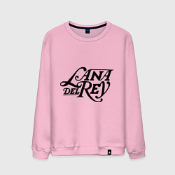 Свитшот хлопковый мужской Lana Del Rey цвета светло-розовый — фото 1