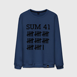 Свитшот хлопковый мужской Sum 41: Days, цвет: тёмно-синий