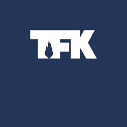 Свитшот хлопковый мужской TFK: White Logo, цвет: тёмно-синий — фото 2