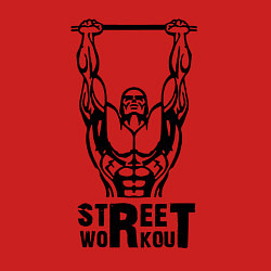 Свитшот хлопковый мужской Стрит воркаут чемпион, цвет: красный — фото 2