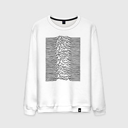 Свитшот хлопковый мужской Unknown Pleasures, цвет: белый