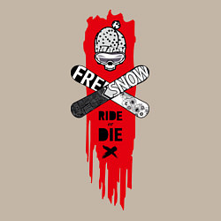 Свитшот хлопковый мужской Ride or Die, цвет: миндальный — фото 2