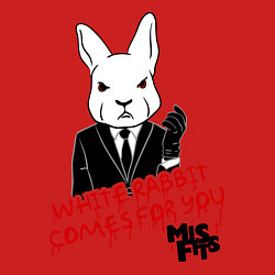 Свитшот хлопковый мужской Misfits: White rabbit, цвет: красный — фото 2