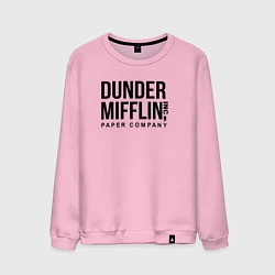 Свитшот хлопковый мужской Dunder Mifflin, цвет: светло-розовый