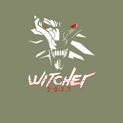Свитшот хлопковый мужской WITCHER 2077, цвет: авокадо — фото 2