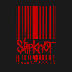 Свитшот хлопковый мужской Slipknot: barcode, цвет: черный — фото 2