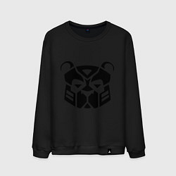 Свитшот хлопковый мужской Pandabot, цвет: черный
