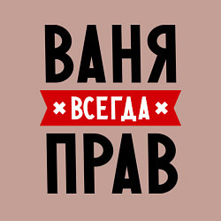 Свитшот хлопковый мужской Ваня всегда прав, цвет: пыльно-розовый — фото 2