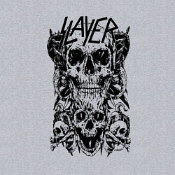 Свитшот хлопковый мужской Slayer Skulls, цвет: меланж — фото 2