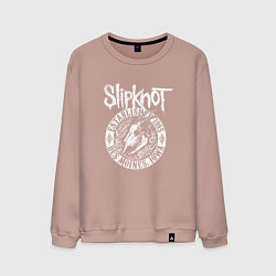 Свитшот хлопковый мужской Slipknot est 1995, цвет: пыльно-розовый