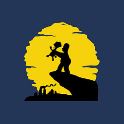 Свитшот хлопковый мужской Homer & Bart, цвет: тёмно-синий — фото 2