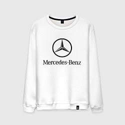 Свитшот хлопковый мужской Logo Mercedes-Benz, цвет: белый