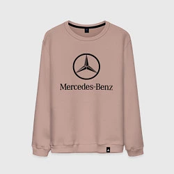 Свитшот хлопковый мужской Logo Mercedes-Benz, цвет: пыльно-розовый