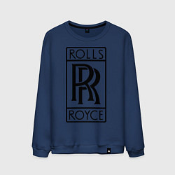 Свитшот хлопковый мужской Rolls-Royce logo, цвет: тёмно-синий