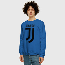 Свитшот хлопковый мужской Ronaldo CR7, цвет: синий — фото 2