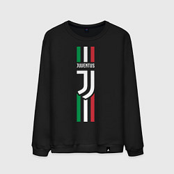 Свитшот хлопковый мужской FC Juventus: Italy, цвет: черный