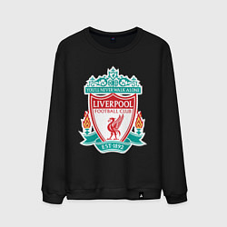 Свитшот хлопковый мужской Liverpool FC, цвет: черный