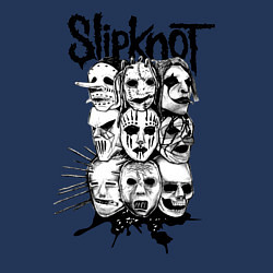 Свитшот хлопковый мужской Slipknot Faces, цвет: тёмно-синий — фото 2