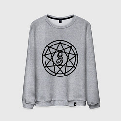 Свитшот хлопковый мужской Slipknot Pentagram, цвет: меланж