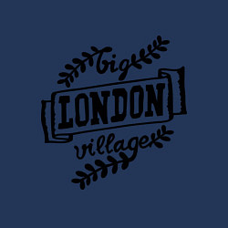 Свитшот хлопковый мужской Big village London, цвет: тёмно-синий — фото 2