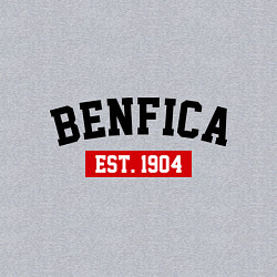 Свитшот хлопковый мужской FC Benfica Est. 1904, цвет: меланж — фото 2