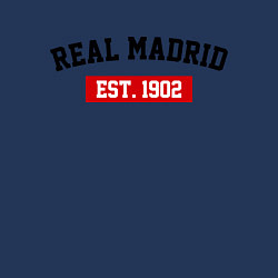 Свитшот хлопковый мужской FC Real Madrid Est. 1902, цвет: тёмно-синий — фото 2