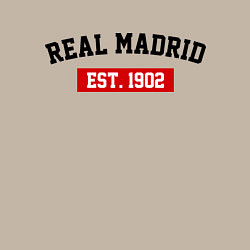 Свитшот хлопковый мужской FC Real Madrid Est. 1902, цвет: миндальный — фото 2