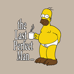 Свитшот хлопковый мужской The Last Perfect Man, цвет: миндальный — фото 2