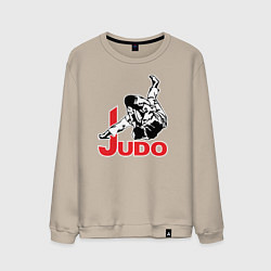 Свитшот хлопковый мужской Judo Master, цвет: миндальный