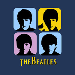 Свитшот хлопковый мужской The Beatles: pop-art, цвет: тёмно-синий — фото 2