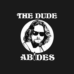 Свитшот хлопковый мужской The Dude Abides, цвет: черный — фото 2