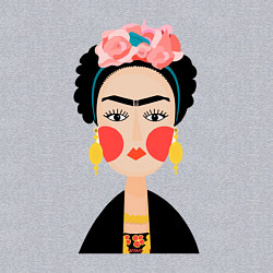 Свитшот хлопковый мужской Фрида Кало, цвет: меланж — фото 2